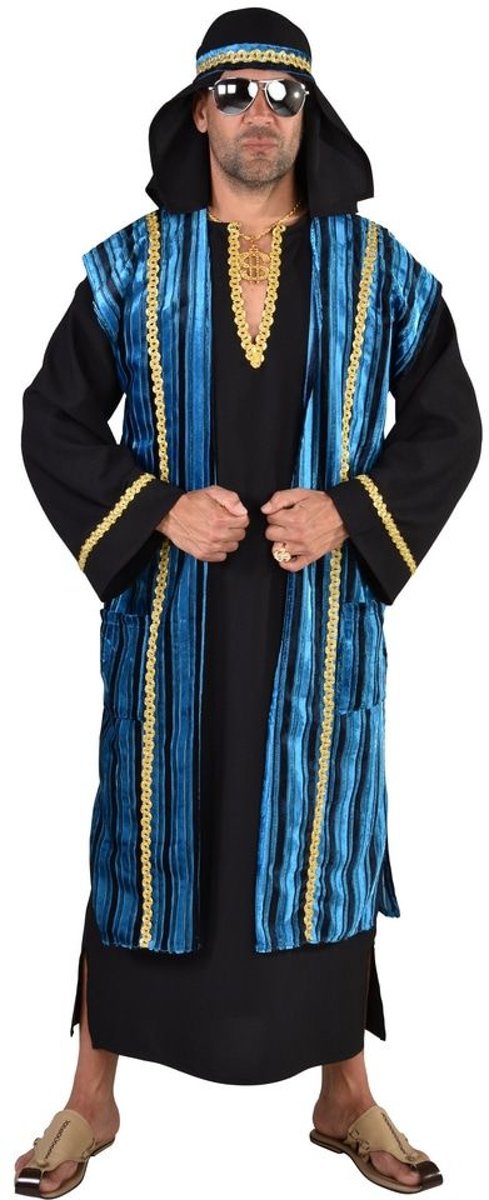 1001 Nacht & Arabisch & Midden-Oosten Kostuum | Ali Baba Sjeik Uit De Woestijn | Man | Large | Carnaval kostuum | Verkleedkleding